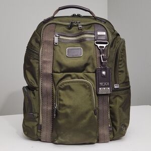 PRISTINE TUMI ALPHA BRAVO KINGSVILLE DELUXE BRIEFCASE PACK BACKPACK BAG